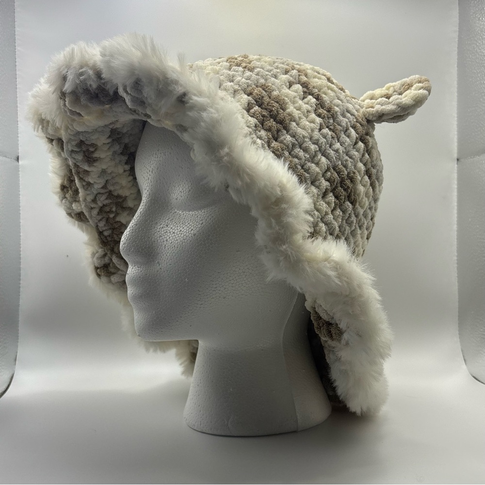 Handmade Crochet Bear Bucket Hat